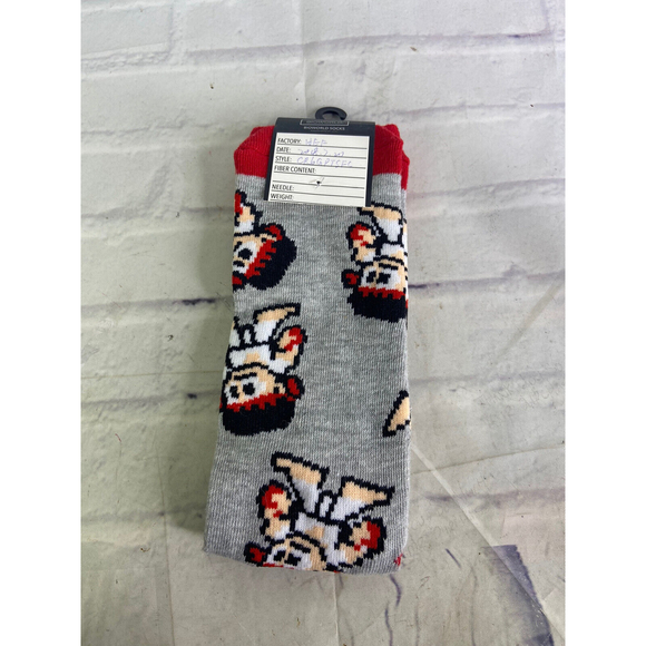 Street Fighter Ryu Chibi All Over Print Mens Crew Socks 1 Pair Shoe Size 8-12 - Picture 2 of 2